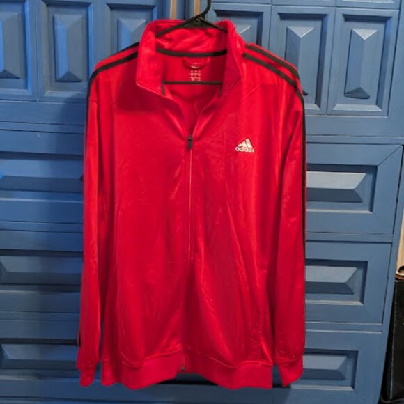 A3 ADIDAS Red and Black Jacket - Picture 1 of 5